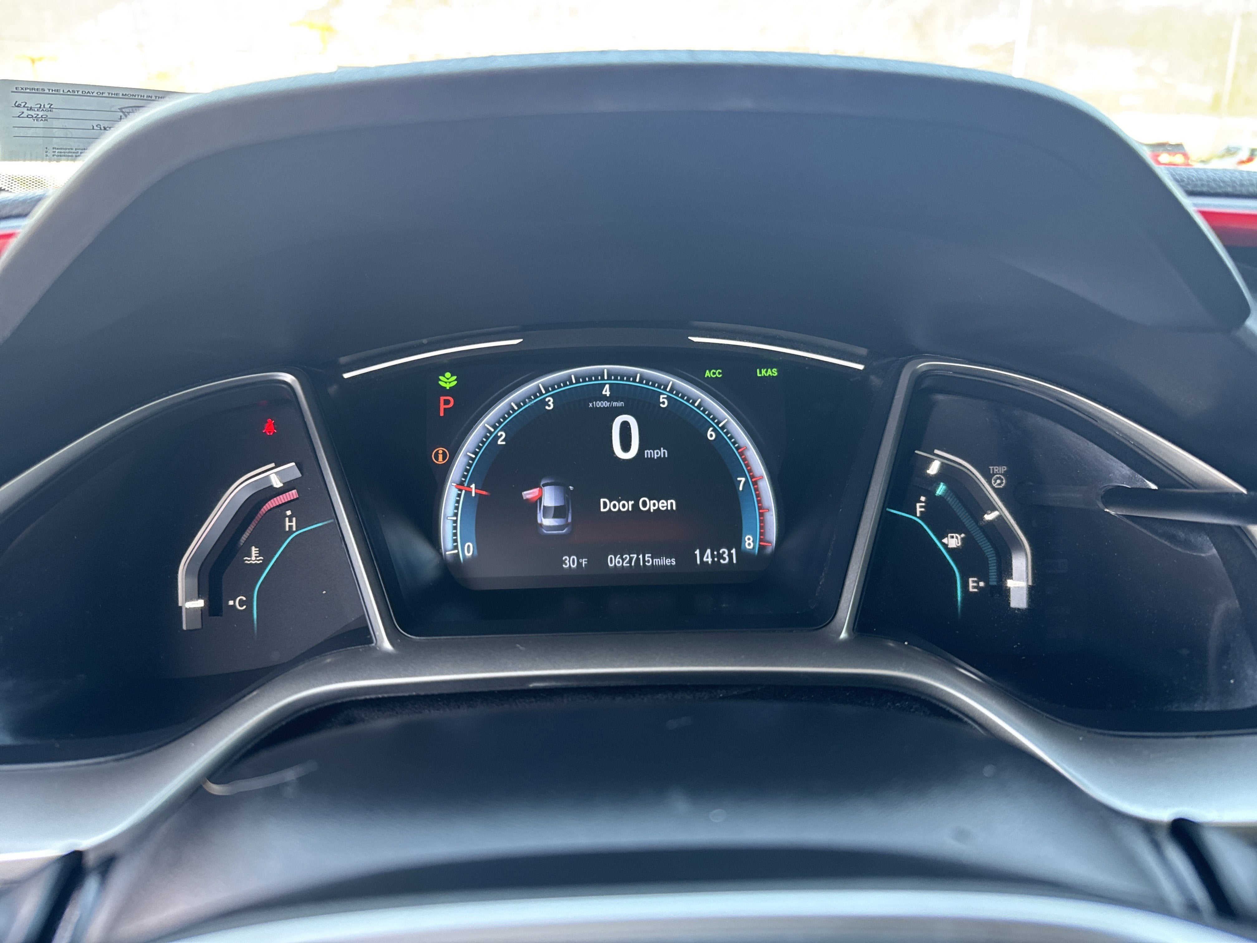 2020 Honda Civic Sedan EX